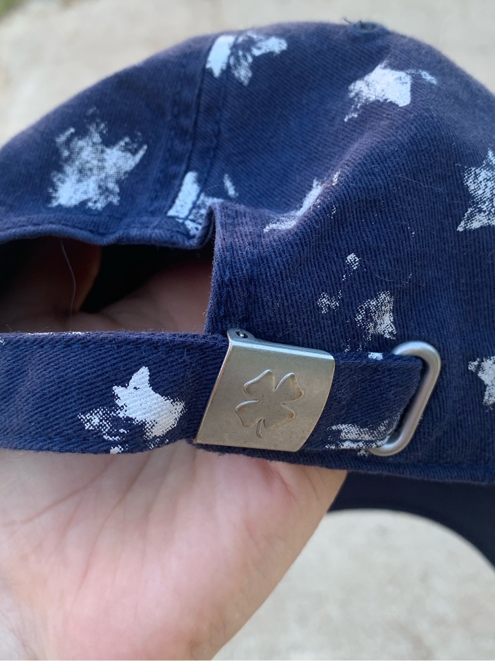 Lucky Brand Distressed USA Flag Stars & Stripes Baseball Cap Hat American - Picture 3 of 5